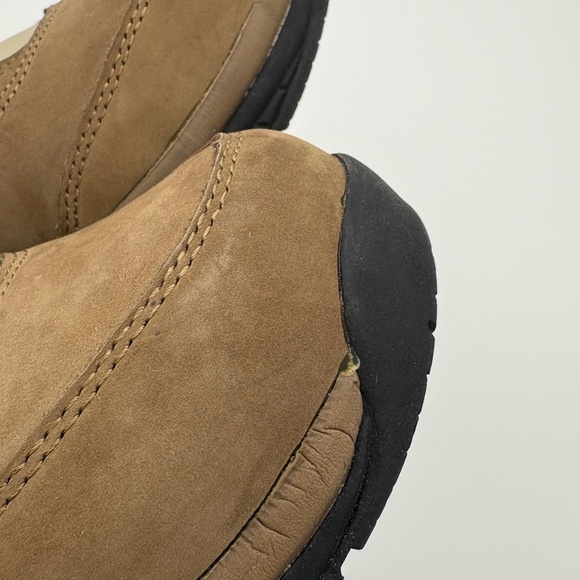 NIB The Walking Company River Taupe Nubuck Leather Slide On Walking Shoes - Picture 14 of 14